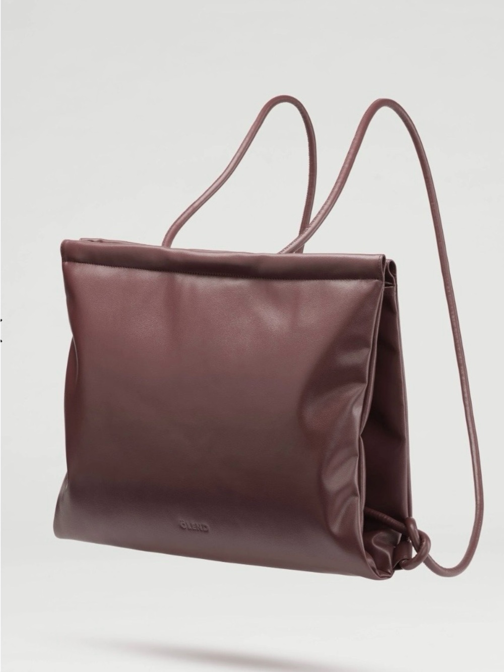 Folded convertible bag in Chocoate